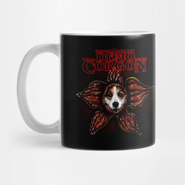 Demogorgon Corgi Pun Dog Stranger Things Mug