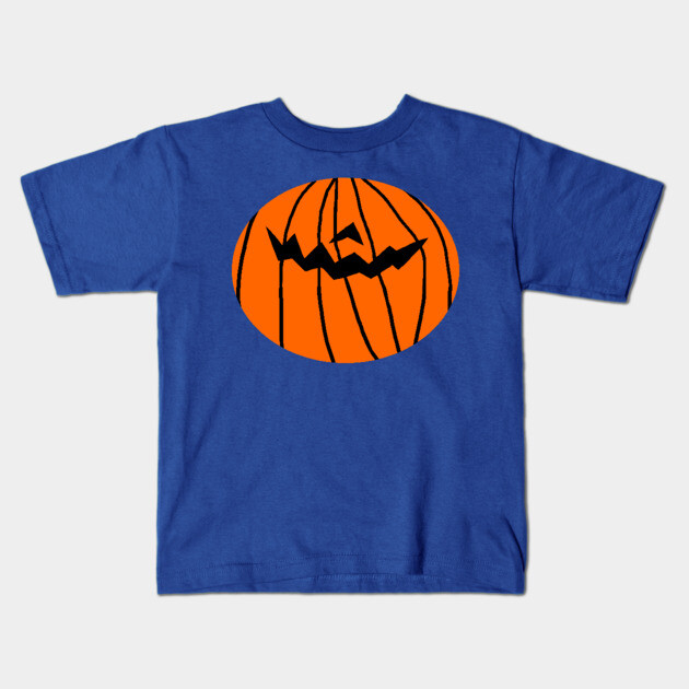 Pumpkin Face for a Halloween Horror Mask Kids T-Shirt