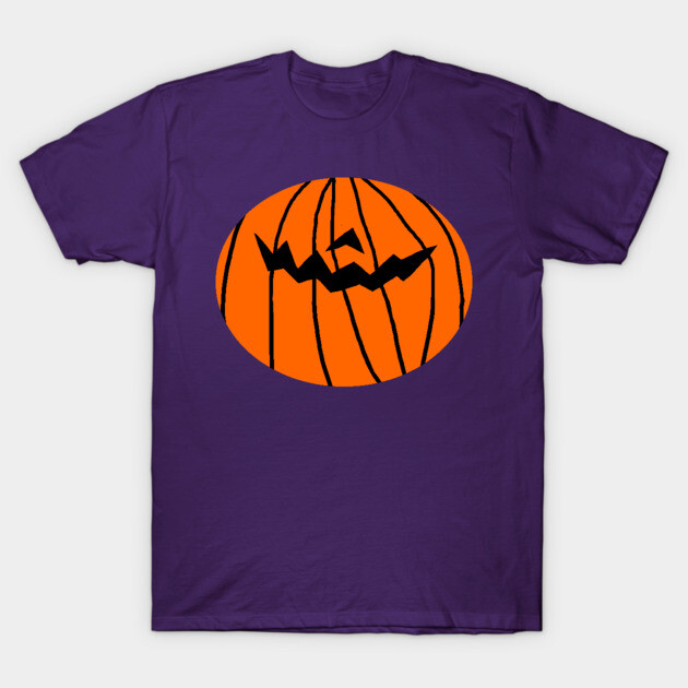 Pumpkin Face for a Halloween Horror Mask T-Shirt