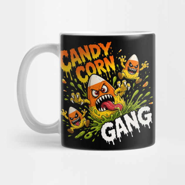 Candy Corn Crew Creepy Monster Slime Halloween Classic Mug