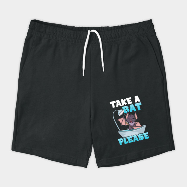 Take A Bat Please | Bat Lovers Gifts Funny Halloween Bat Pun Shorts