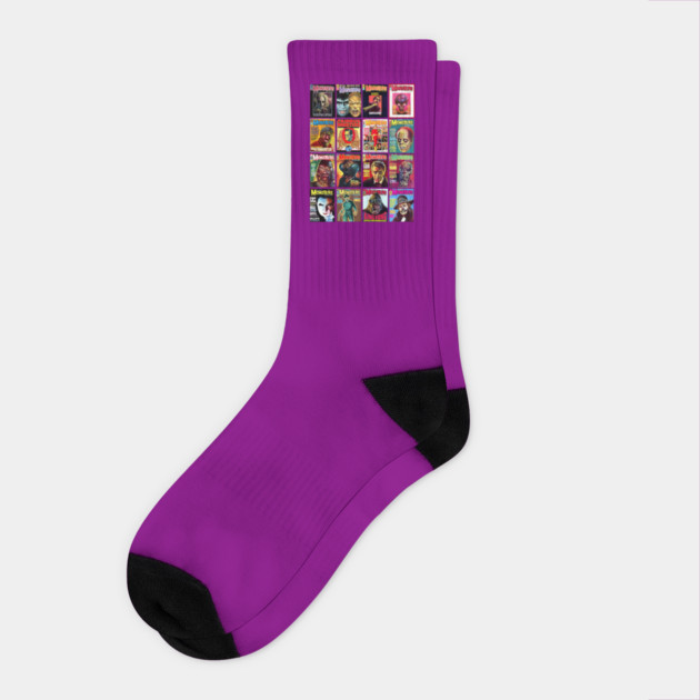 Famous Monsters Collage Series 6 Socks