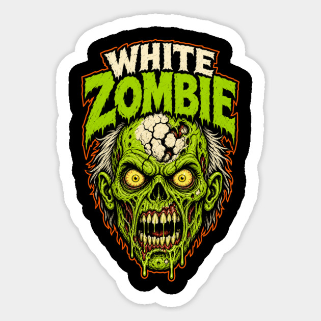 White Zombie Sticker
