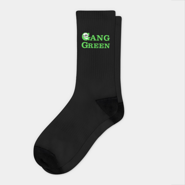 Gang Green – Toxic Punk Skull Socks