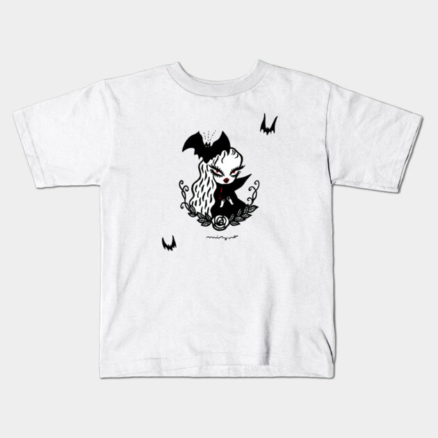 Lady Vamp White Kids T-Shirt