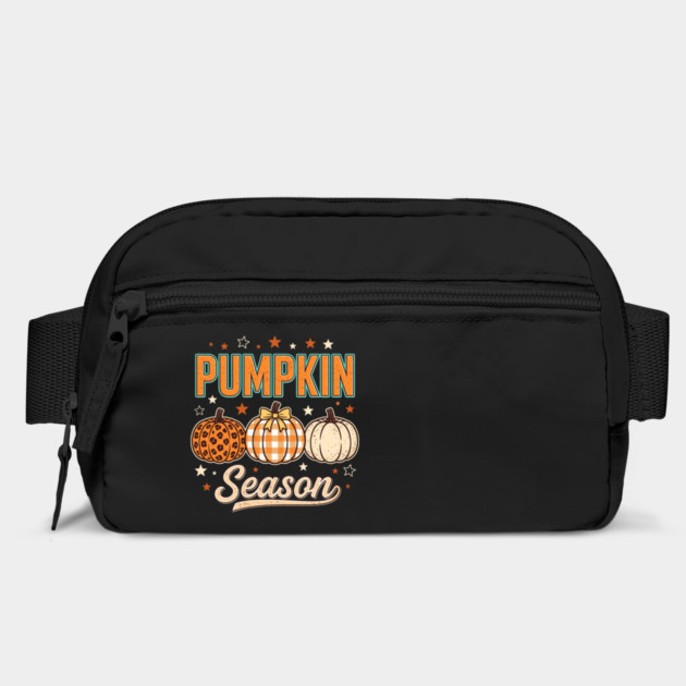 Pumpkin Season Leopard Plaid Print Pumpkins Fall Autumn Bag