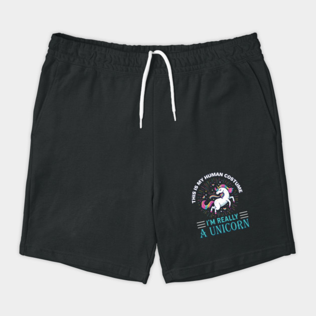 This is My Human I'm Really A Unicorn Shorts