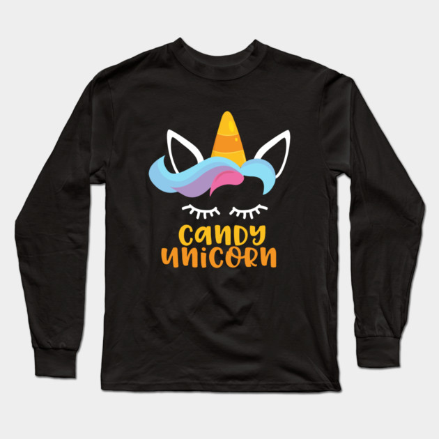 Candy Unicorn Halloween Long Sleeve T-Shirt