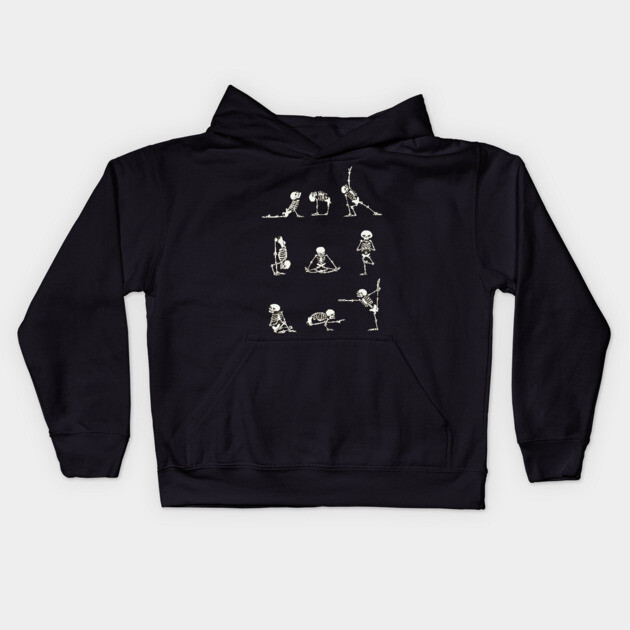 Skeleton Yoga Kids Hoodie