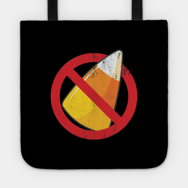 No candy corn allowed distressed style Tote
