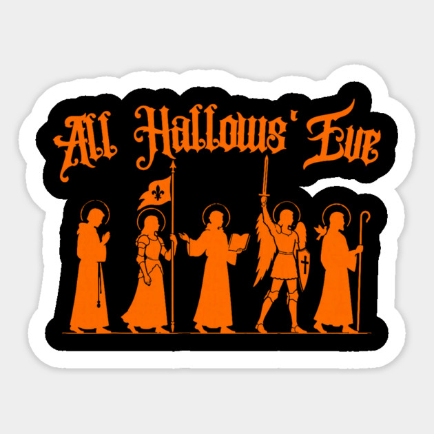 All Hallows' Eve Saints Procession Design Sticker
