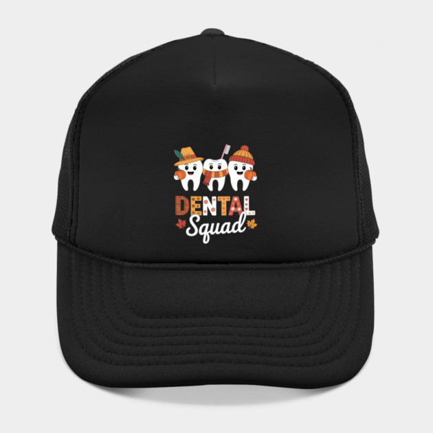 Dental Squad Pumpkin Fall Autumn Dentist Thanksgiving Hat