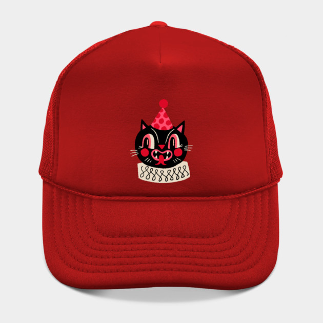 Vintage Halloween Cat Clown Hat