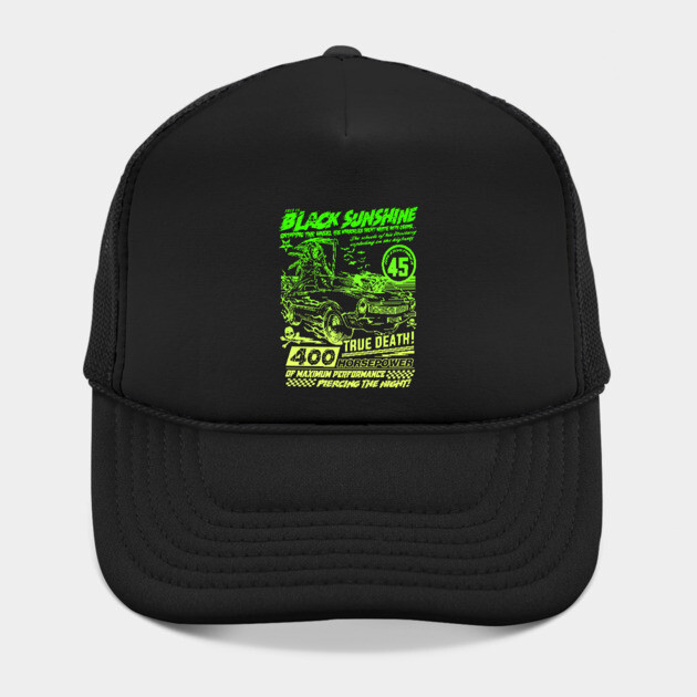 "BLACK SUNSHINE" GREEN LIME Hat
