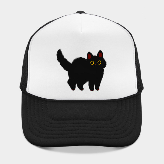 Fluffy Black Cat Hat