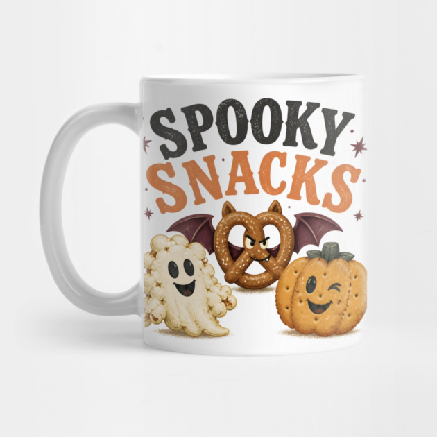 Spooky Snacks Halloween Ghost Treats Food Mug