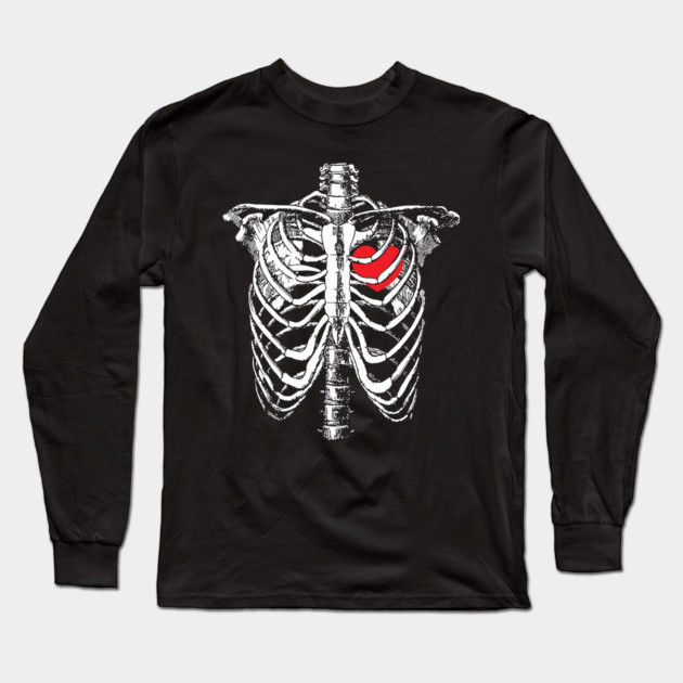 Skeleton Heart Long Sleeve T-Shirt