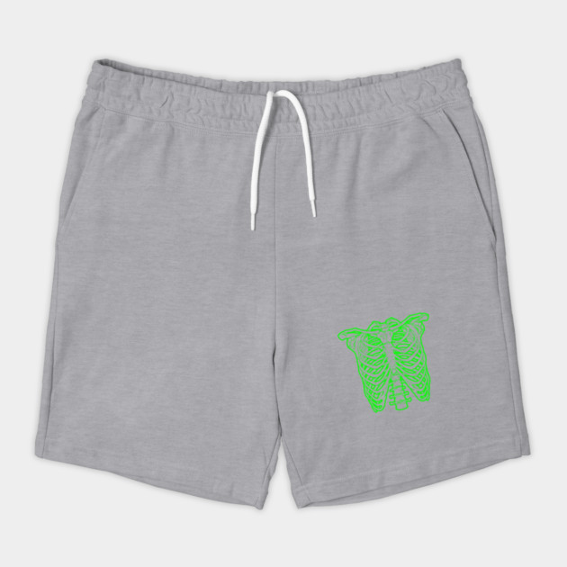 Green Skeleton (Worn By Nigel Tufnel) 'Spinal Tap' Movie (Front/Back Print) Shorts