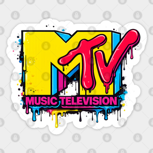 MTV Logo Graffiti Style Sticker