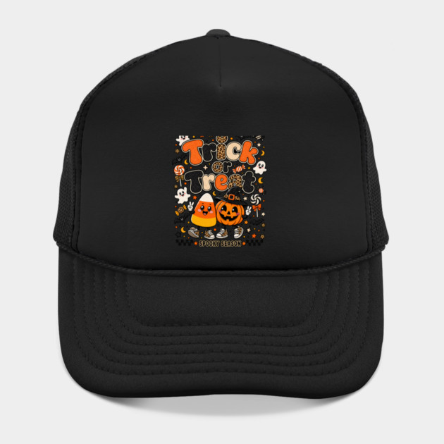 Candy Corn Pumpkin Leopard Pattern Halloween Character Hat
