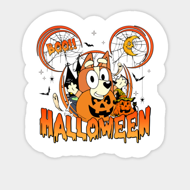 Bluey Boo Halloween Cute Ghost Sticker