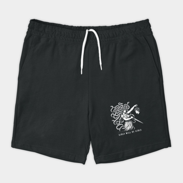 Girl Will Be Girls Medusa Feminist Shorts