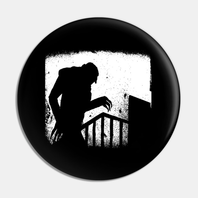 Nosferatu Vampire Silhouette Pin