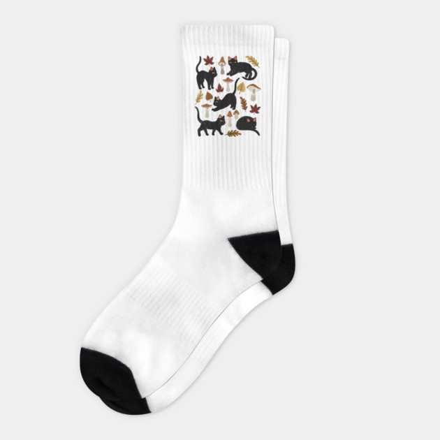 Autumn Cat Magic Socks