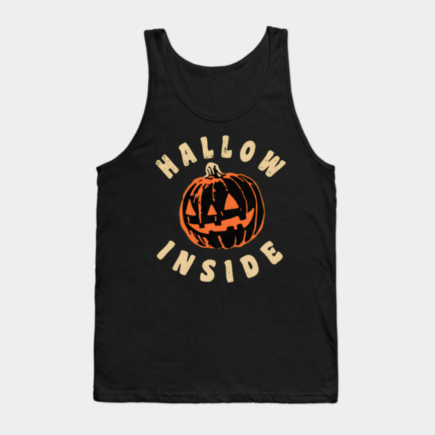 Hallow Inside Funny Jack-O-Lantern Pumpkin Pun Tank Top