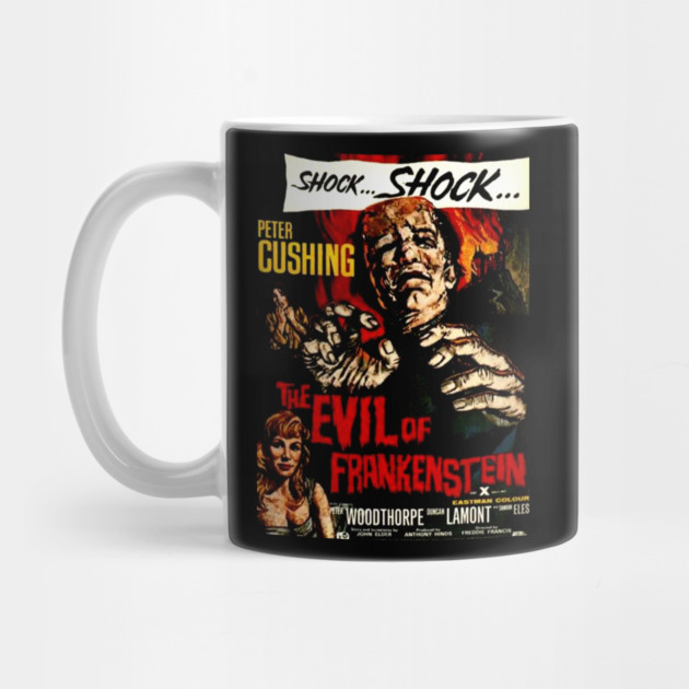 Classic Hammer Horror Movie Poster - The Evil of Frankenstein Mug