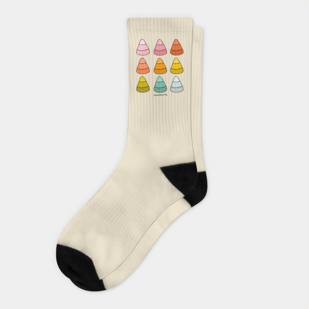 Rainbow Candy Corn Socks