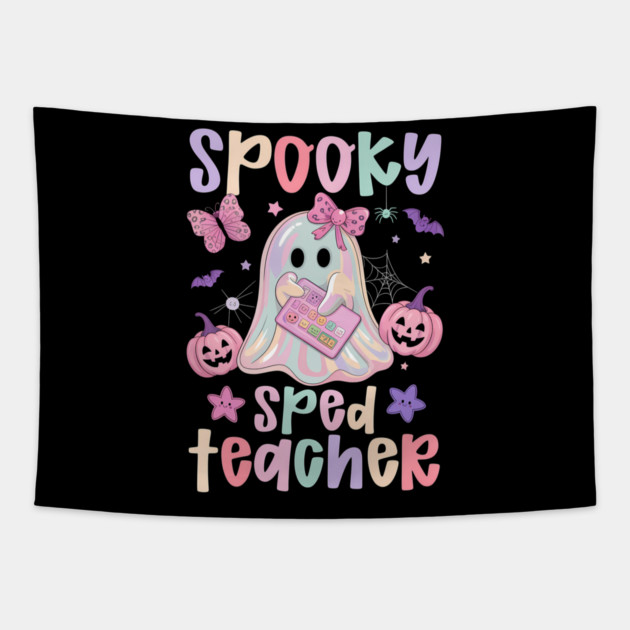 Spooky Sped Teacher Halloween Special Education Teacher Tapestry