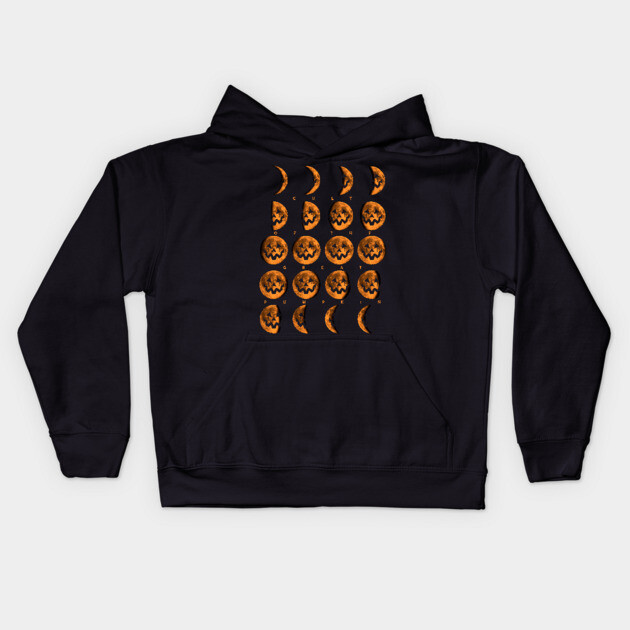 Cult of the Great Pumpkin Moon Phases Kids Hoodie