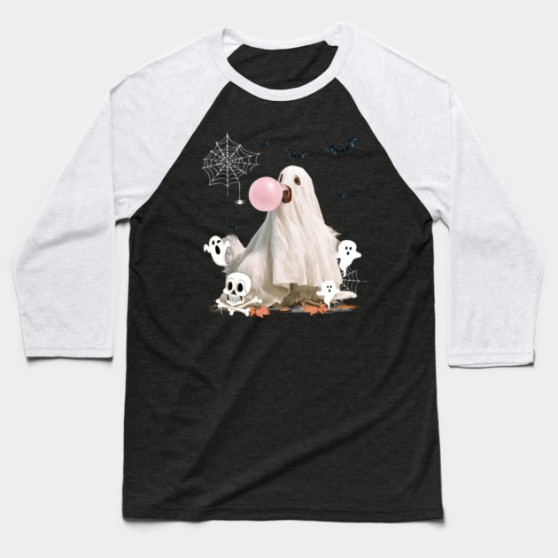 Chicken Ghost Dressed Funny Halloween chicken Lover Baseball T-Shirt