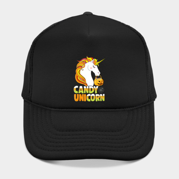 Cute Candy Corn Unicorn Shirt Halloween Girls Outfit Hat