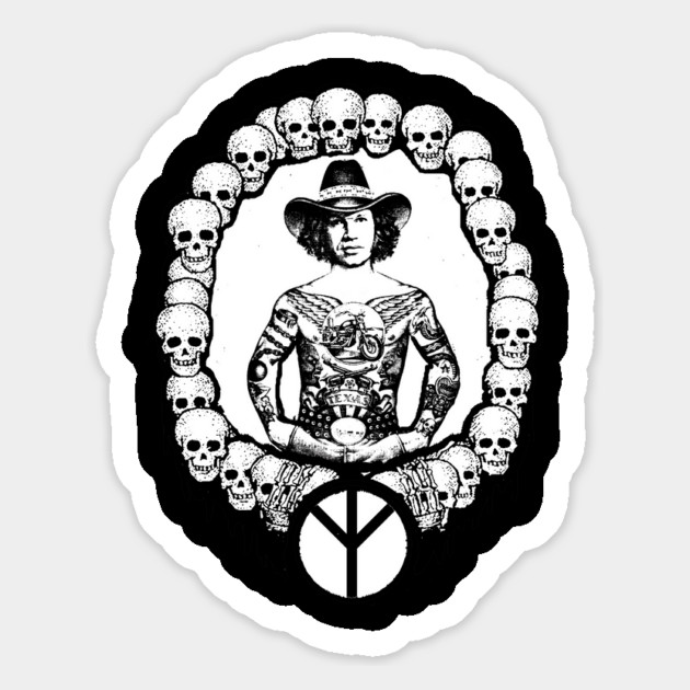 DAVID ALLAN COE- (RUSSIAN CRIMINAL) TATTOO Magnet
