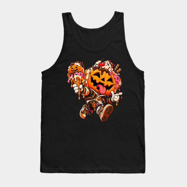 Ice Cream Pumpkin Tank Top