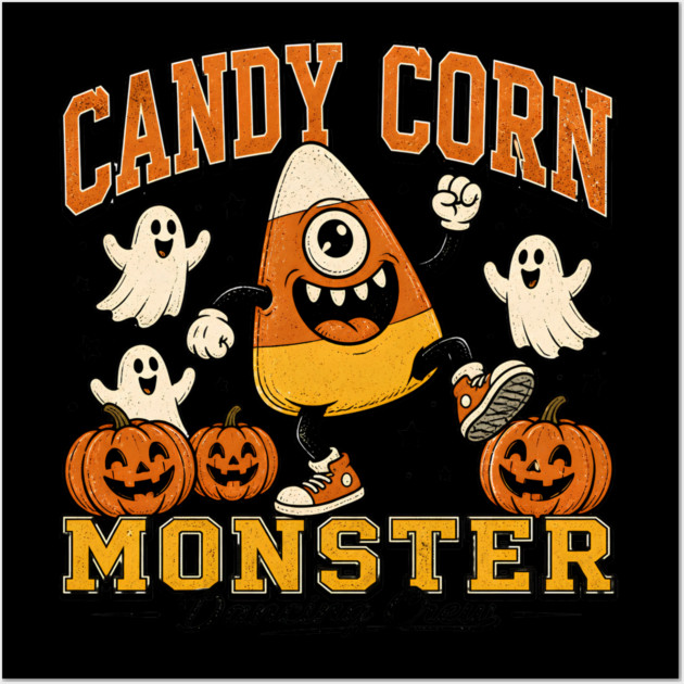 Candy Corn Monster Halloween Dance Posters and Art Prints