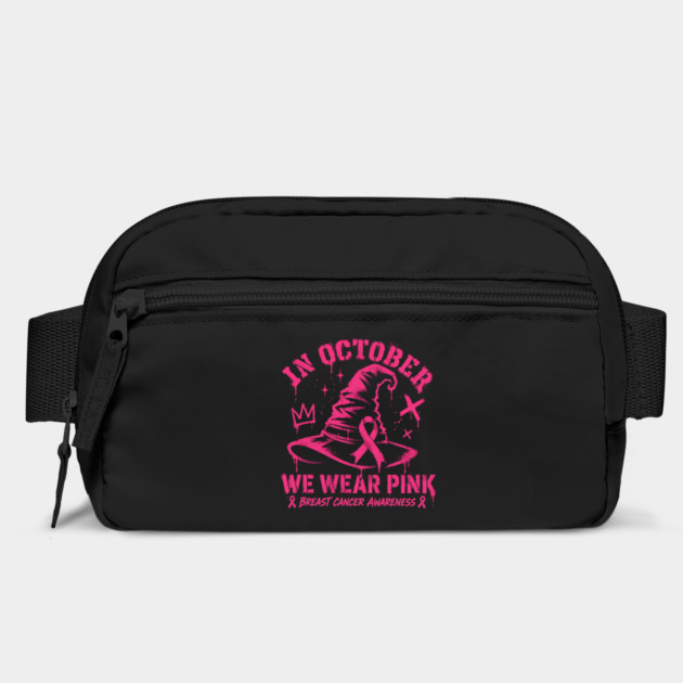 Pink-Ribbon-Witch-Hat-Breast-Cancer-Hal Bag