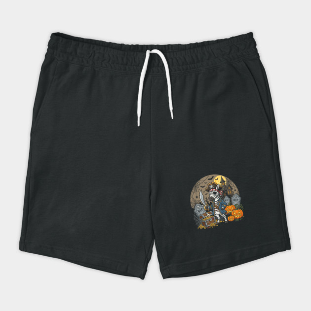 Pirate Zebra Halloween – Funny Carved Pumpkin Costume Art Shorts