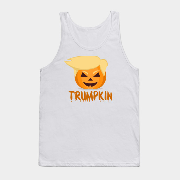 Trumpkin Funny Halloween Pumpkin Tank Top
