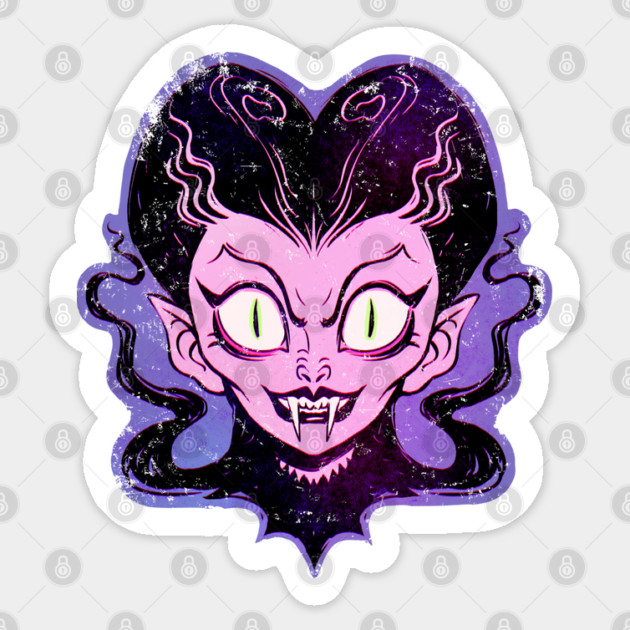 Vampire Gal Sticker