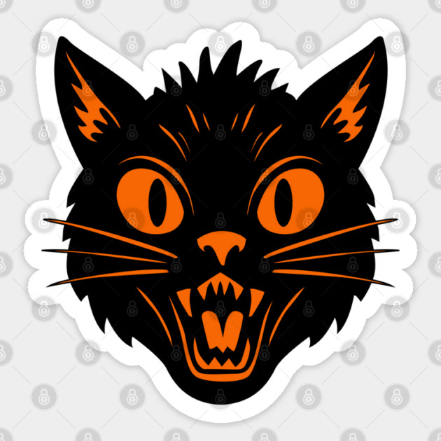 Halloween Black Cat Magnet