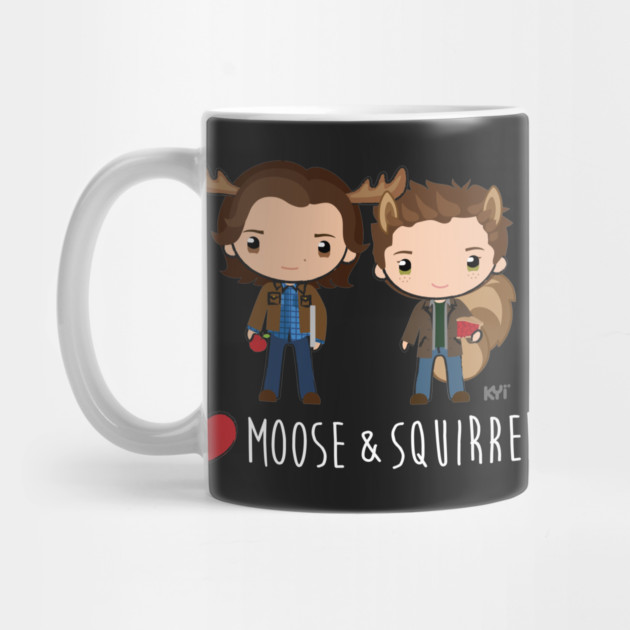 Love Moose & Squirrel - Supernatural Mug