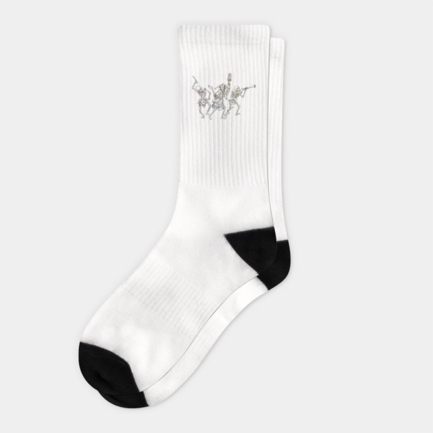 Skeletons Medieval Band Socks
