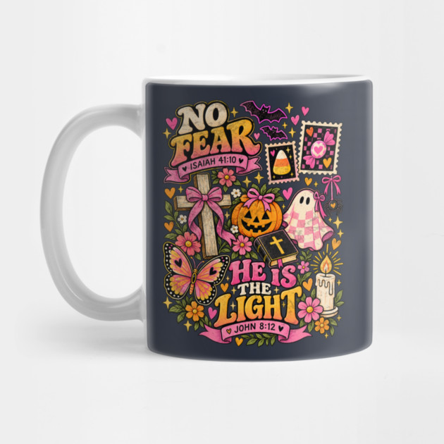 Shine with The Light of Jesus Christian Halloween Pumpkin Mug