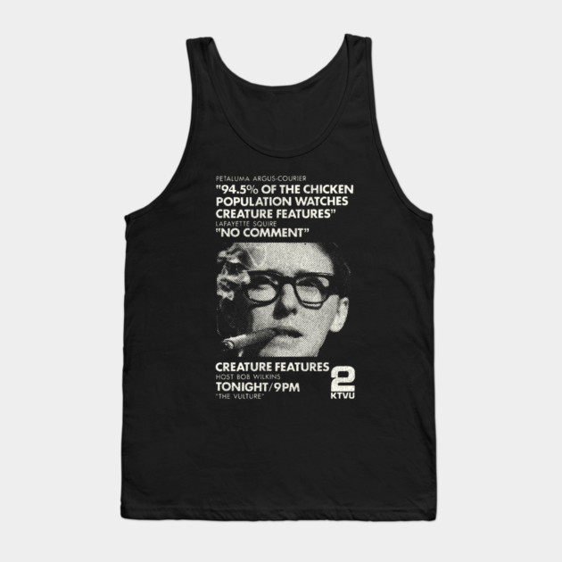 Bob Wilkins Horror Host Creature Feature Tank Top