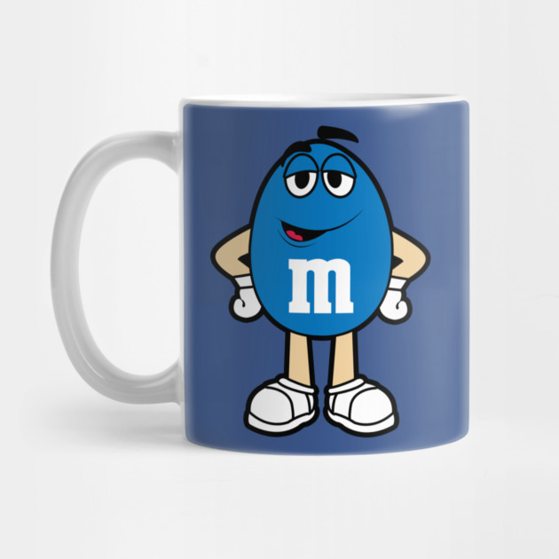 Blue M and M Mascot Mug
