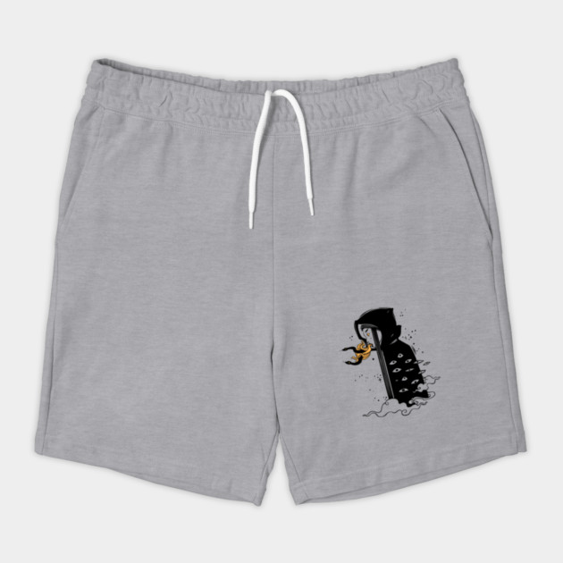 Many Eyed Witch In Cloak With Magic Snakes, Goth art Shorts