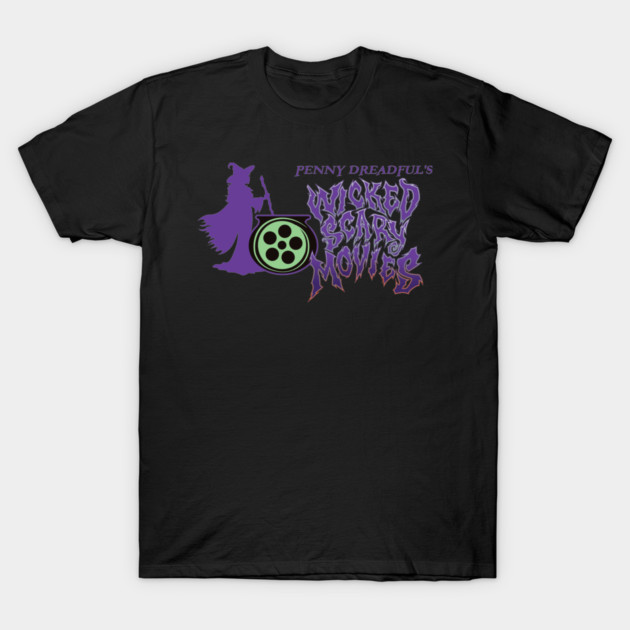 Penny Dreadful's Wicked Scary Movies - Logo 1 - by Eric Marshall T-Shirt